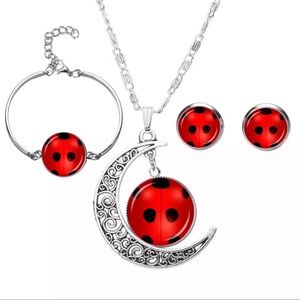 4Pcs/Set Women Girl Fashion Ladybug